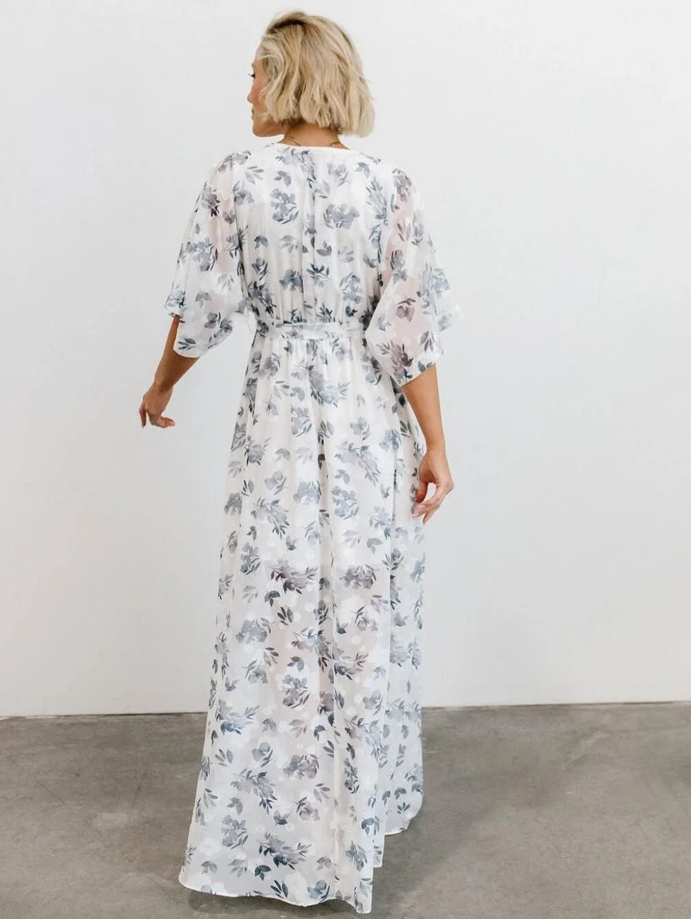NWT Baltic Born Luca Jacquard Kimono Maxi Dress